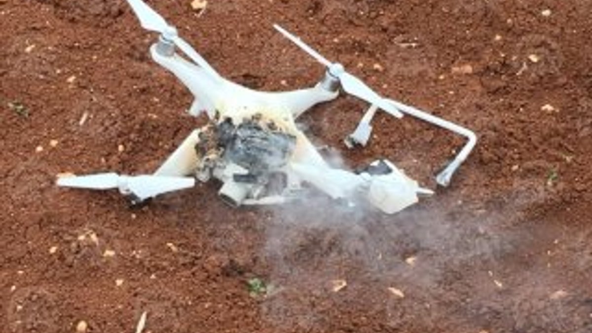 Afrin'de teröristlerin drone'u düşürüldü