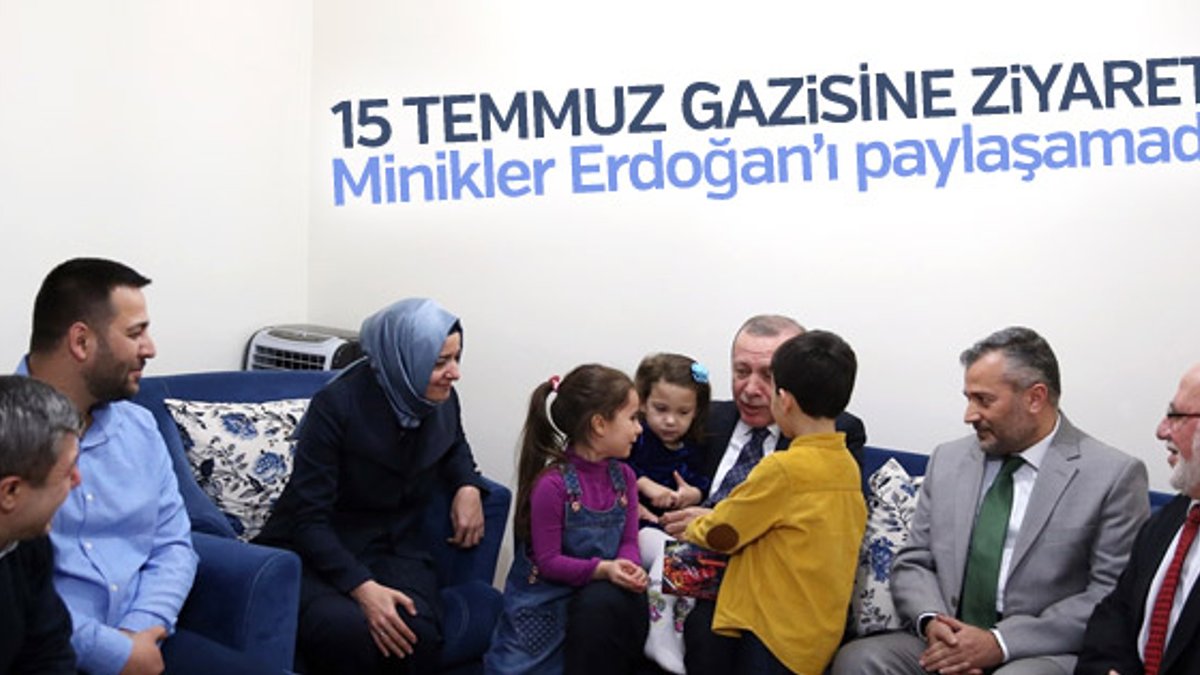 Cumhurbaşkanı Erdoğan'dan 15 Temmuz gazisine ziyaret
