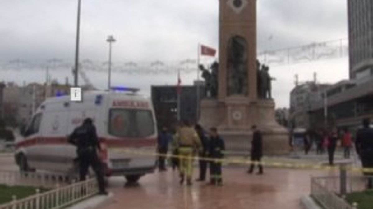 Taksim'de İranlı turist kendini yaktı