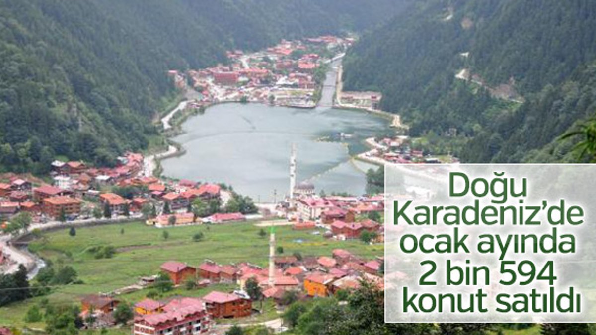 Doğu Karadeniz’de ocak ayında 2 bin 594 konut satıldı