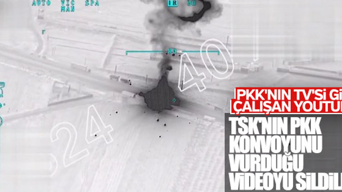 YouTube TSK'nın Afrin'i bombalama videosunu sildi