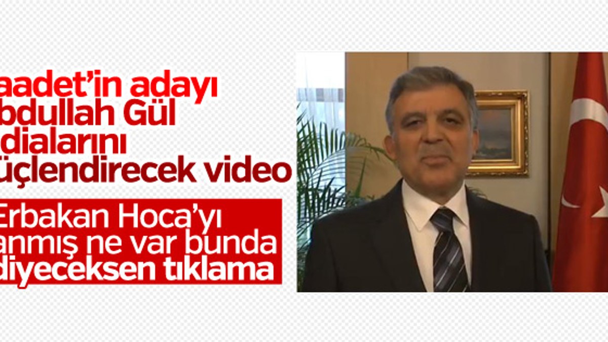 Abdullah Gül, Necmettin Erbakan'ı andı