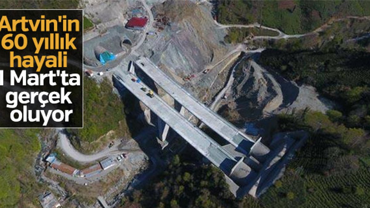 Yarım asırlık hayal Cankurtaran Tüneli 1 Mart'ta açılıyor