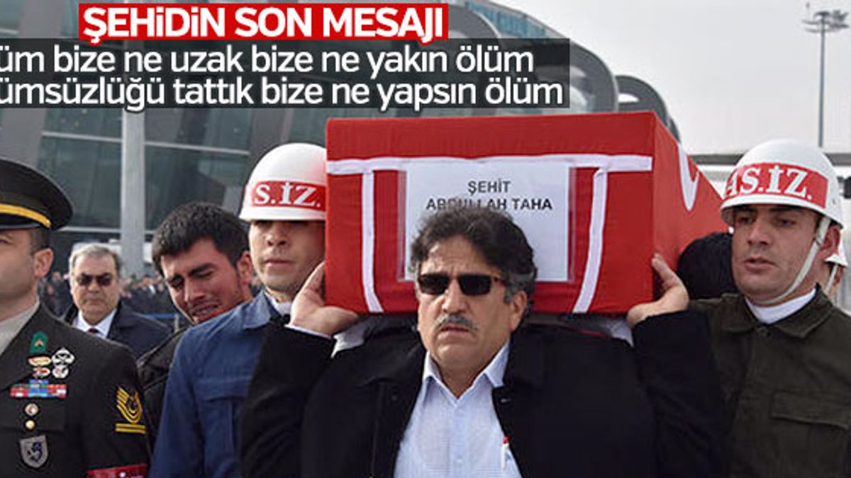 Şehit Abdullah Taha Koç'un cenazesi memleketine uğurlandı