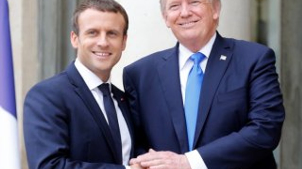 Macron ile Trump arasında Suriye görüşmesi