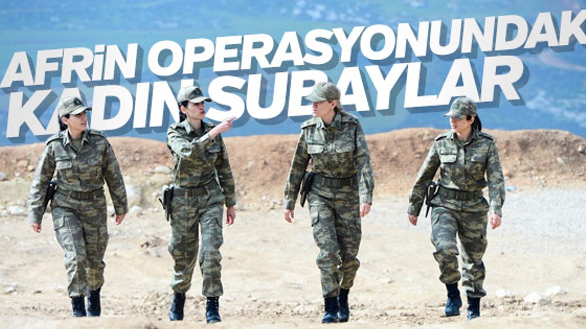 Zeytin Dalı'nın kadın subayları