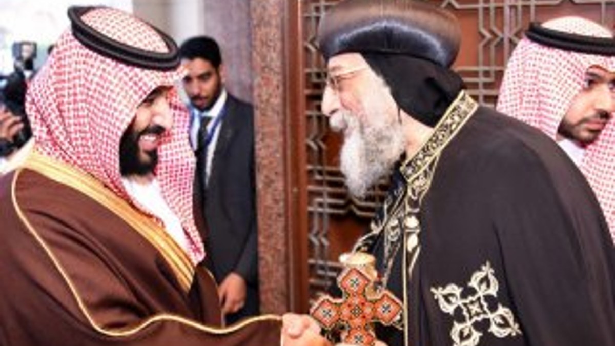 Suudi veliaht prens, kiliseyi ziyaret etti