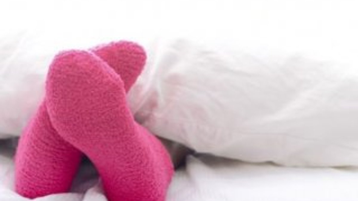 Çorapla uyumak uykuya dalmayı kolaylaştırıyor