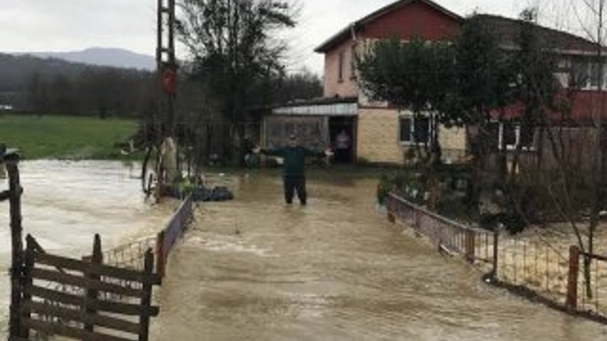 Zonguldak'ta dere taşkını: Evler sular altında kaldı