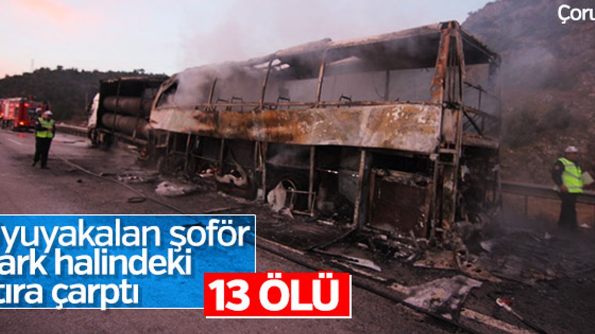 Çorum'da otobüs kazası: 13 ölü