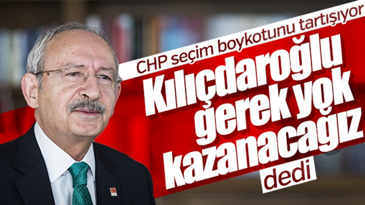 Kemal Kılıçdaroğlu'na seçim boykotu soruldu