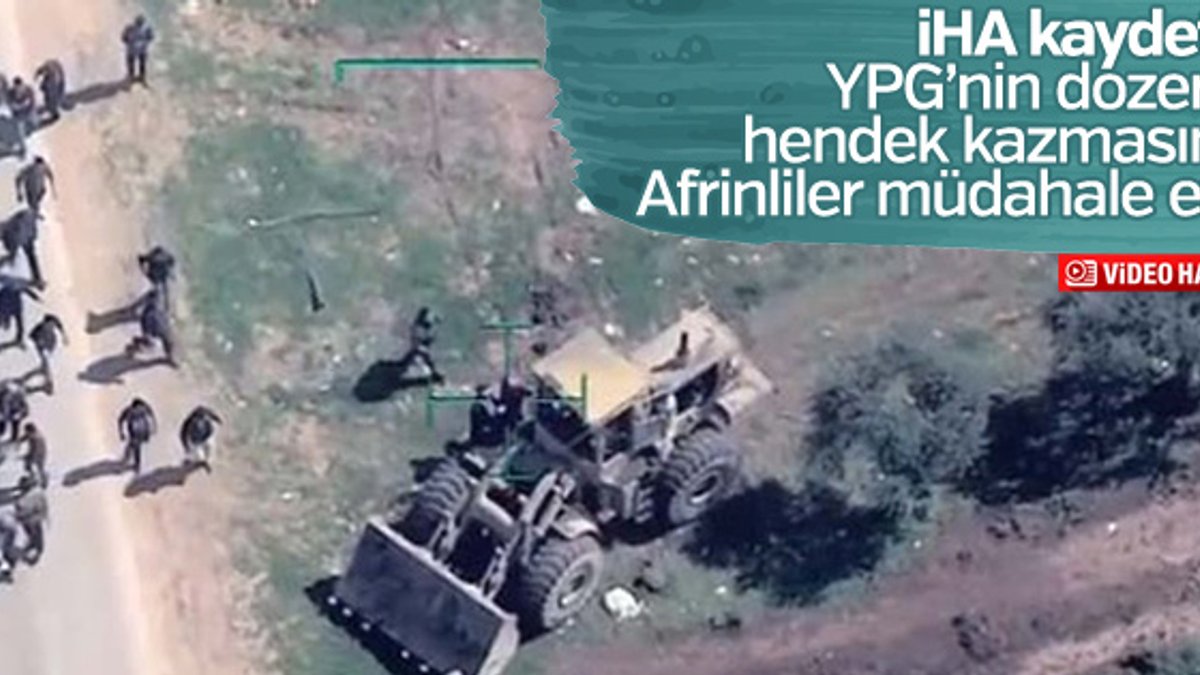 YPG sivillerin Afrin'den çıkışını hendeklerle engelliyor