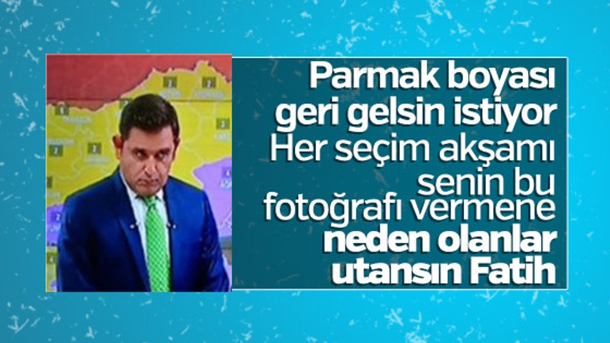 Fatih Portakal: Seçimlerde parmak boyası geri gelsin