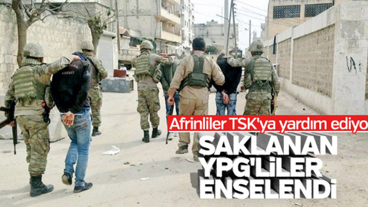 Afrin halkı yakaladıkları teröristleri teslim etti