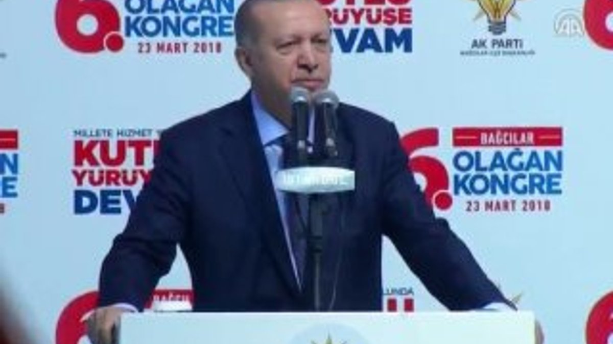 Cumhurbaşkanı Erdoğan AK Parti İlçe Kongresi'nde