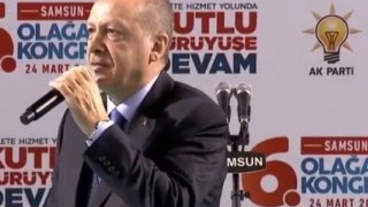 Cumhurbaşkanı Erdoğan AK Parti İl Kongresi'nde