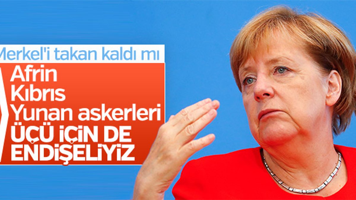 Angela Merkel'in Türkiye'yle ilgili endişeleri