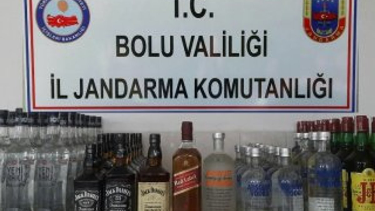 Bolu’da, 81 litre kaçak içki yakalandı