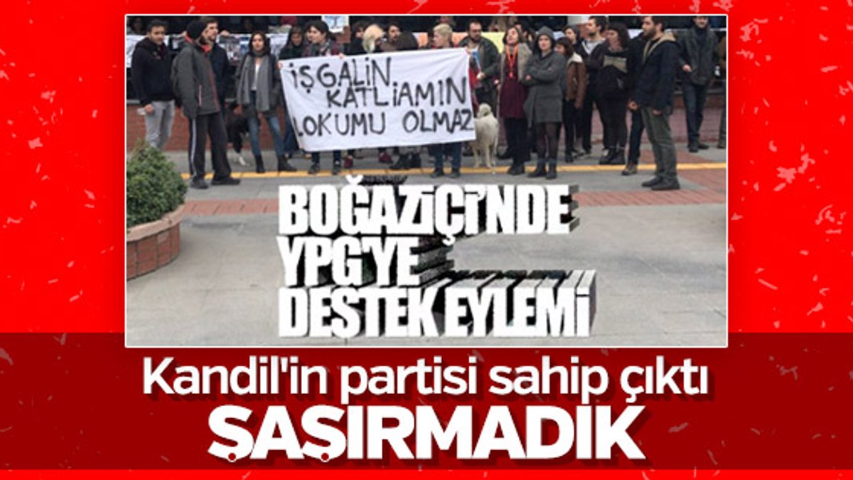 Boğaziçi'ndeki terör yandaşlarına HDP'den destek