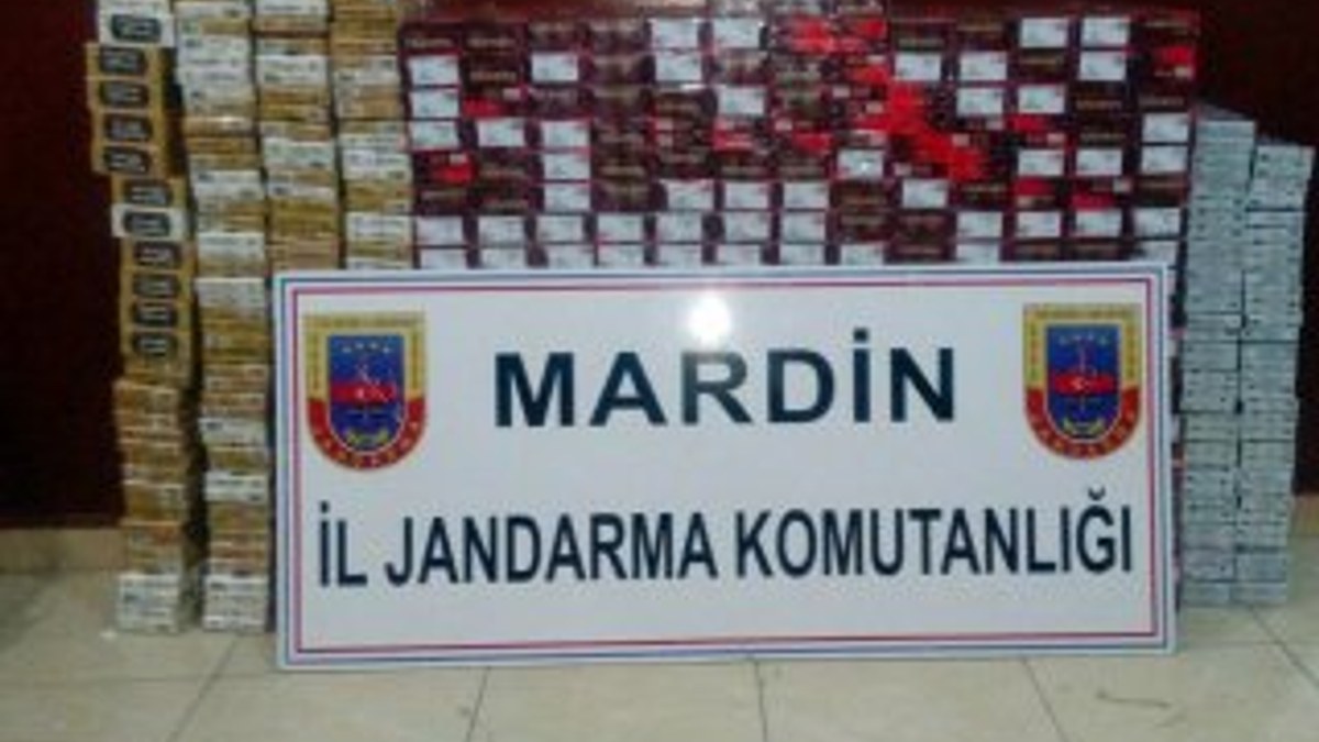 Mardin'de 6 bin paket kaçak sigara ele geçirildi