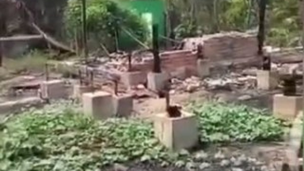 Arakan'da yakılan köylerin yeni görüntüleri ortaya çıktı