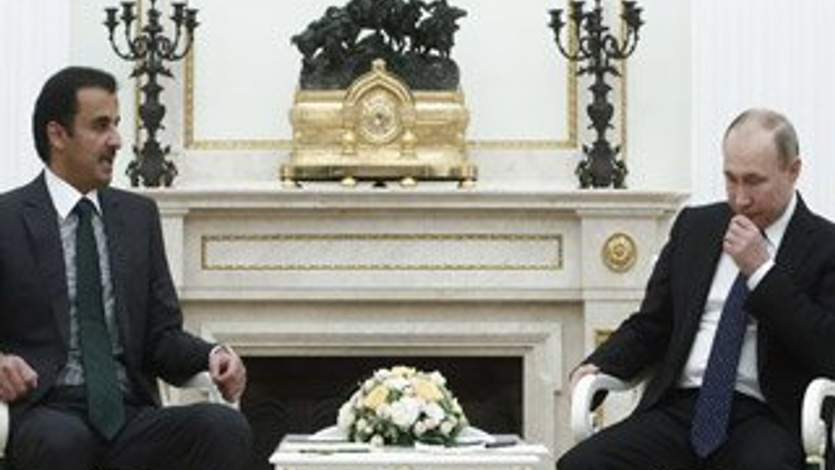 Putin ile Katar Emiri Moskova'da görüştü