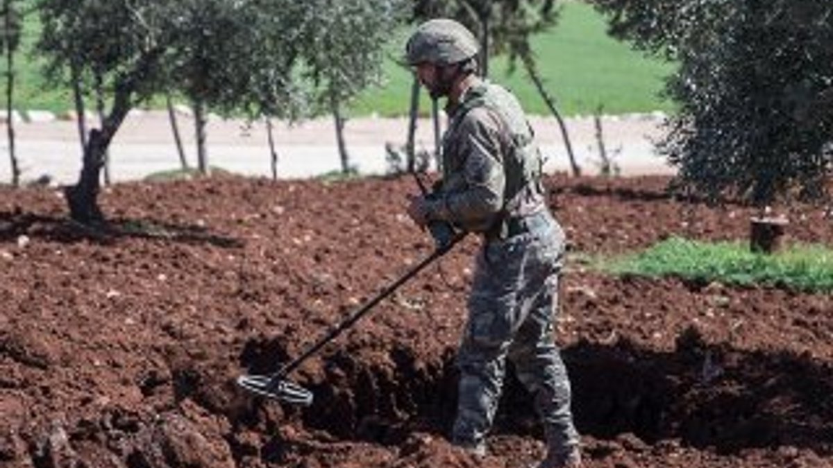 Afrin'de bugüne kadar 95 adet mayın ve patlayıcı imha edildi