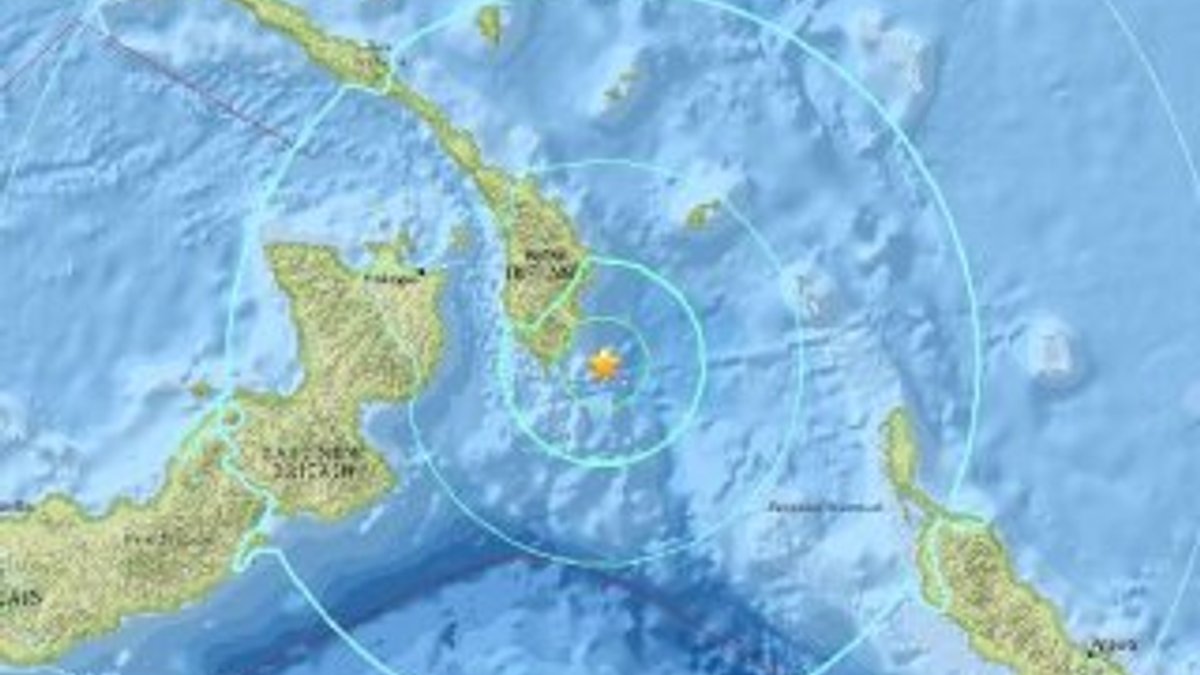 Papua Yeni Gine'de 6,9 büyüklüğünde deprem