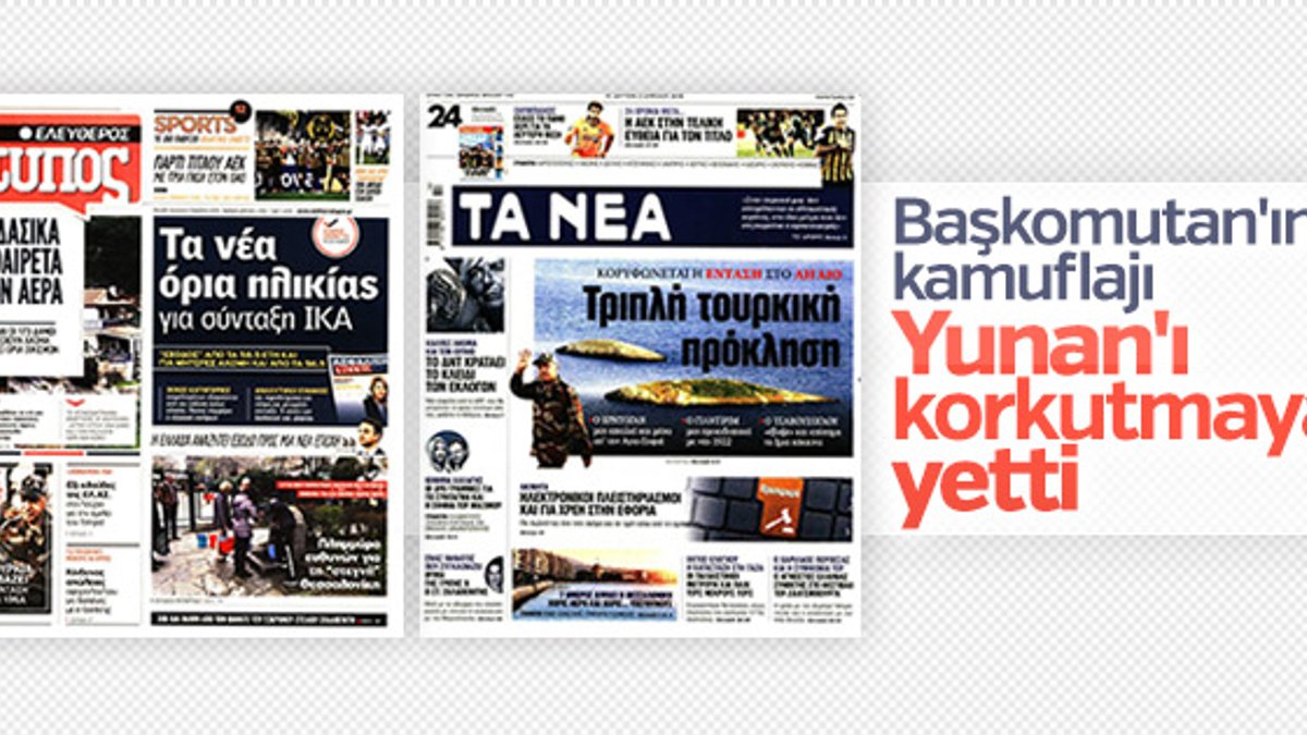 Yunan basınının gözü Türkiye'de