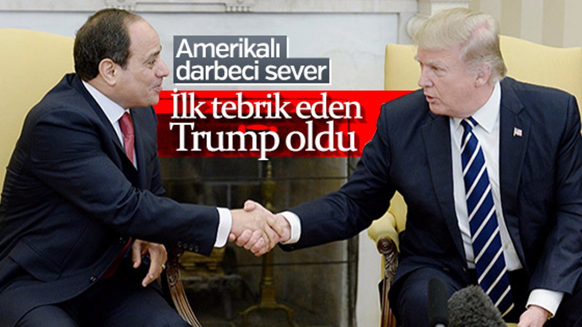 Donald Trump, Sisi'nin seçilmesinden memnun