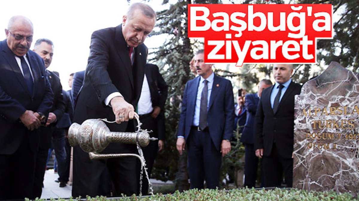 Erdoğan, Alparslan Türkeş'in kabrinde