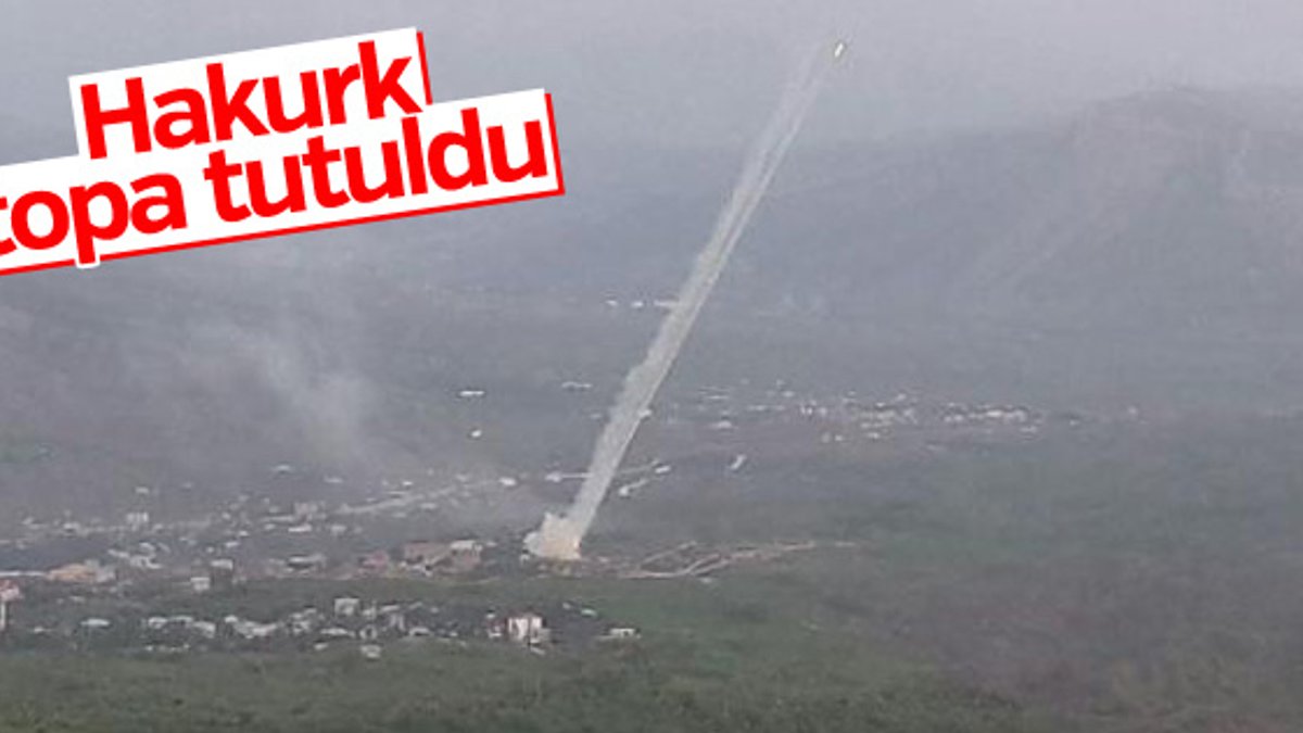 PKK'nın Hakurk kampı toplarla vuruldu