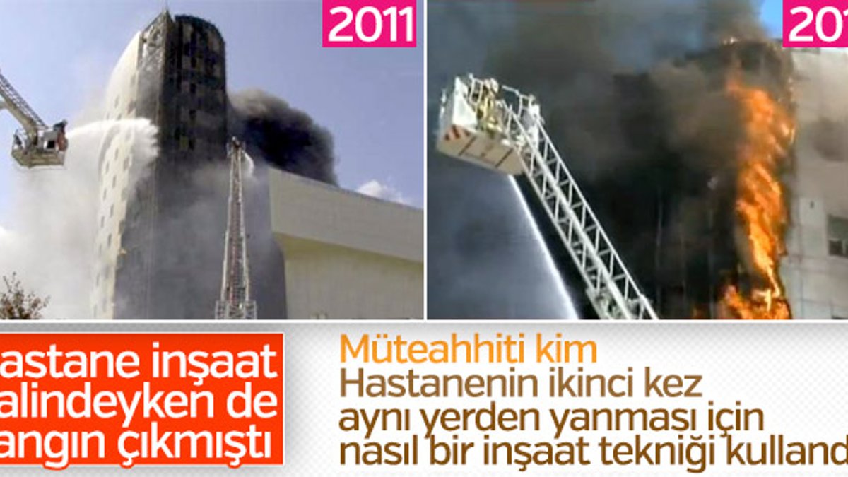 Gaziosmanpaşa'daki hastane 2011'de de yandı