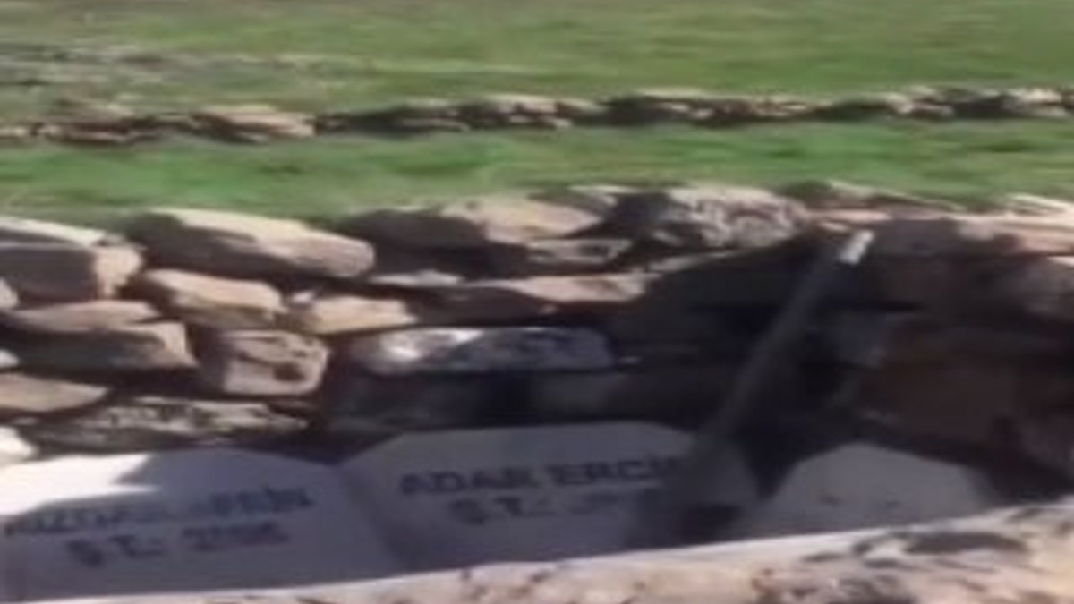 Cudi Dağı'ndaki türbeyi terörist mezarlığına çevirmişler