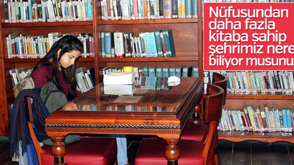 Nüfusundan fazla kitaba sahip şehrimiz: Sinop