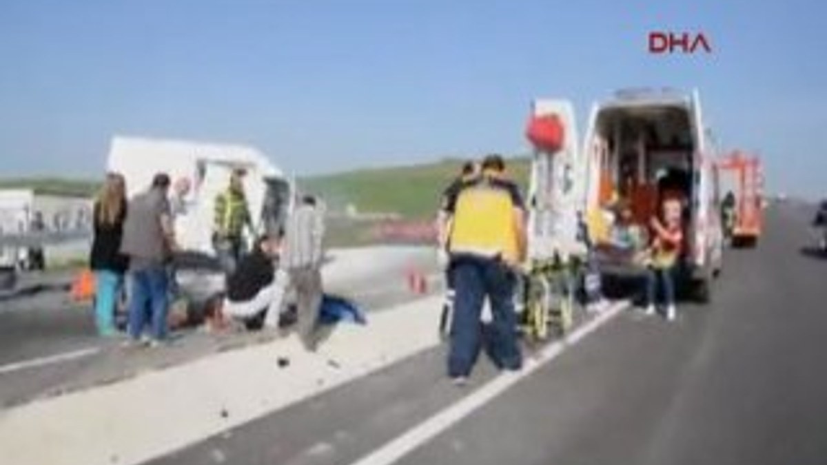 Tekirdağ'da trafik kazası: 4 kişi yaralandı