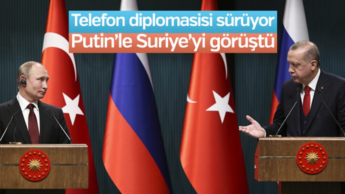 Cumhurbaşkanı Erdoğan ile Putin arasında Suriye görüşmesi