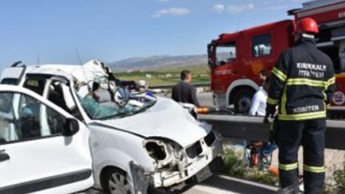 Kırıkkale'de trafik kazası: 6 yaralı