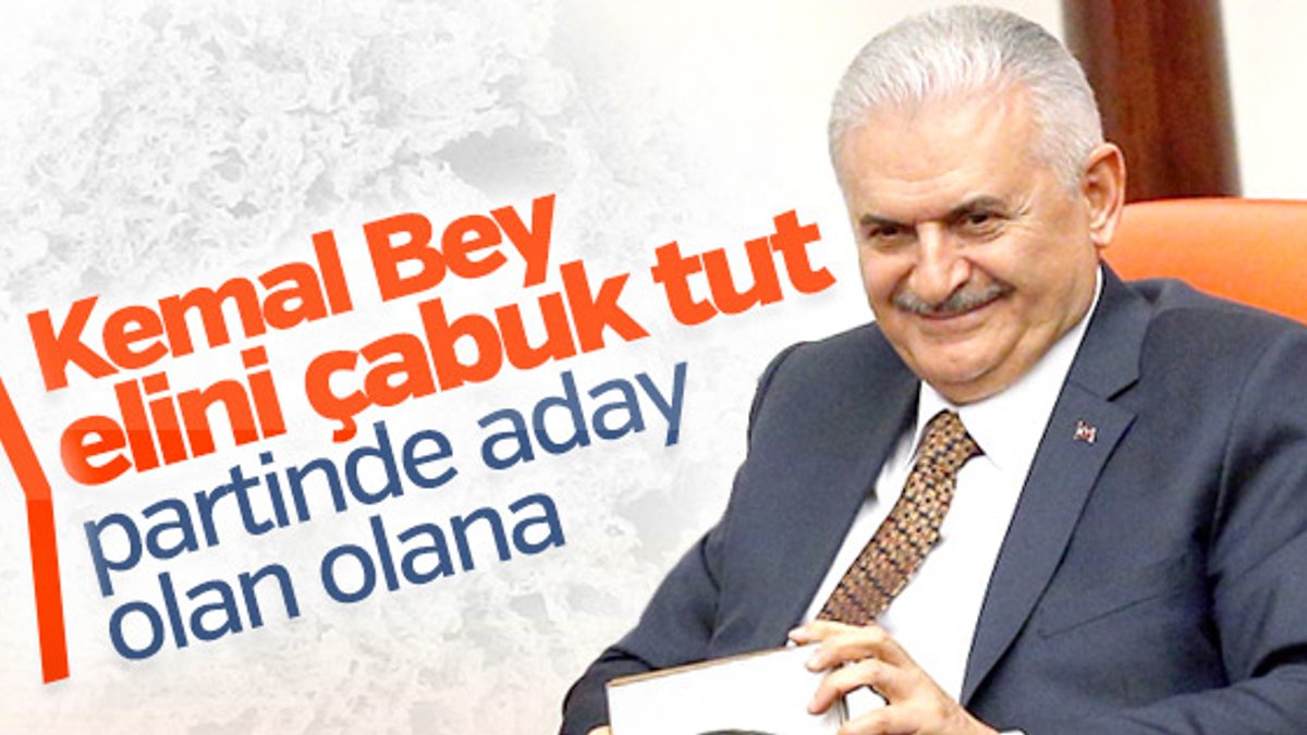 Başbakan'dan Kılıçdaroğlu'na tavsiye: Elini çabuk tut