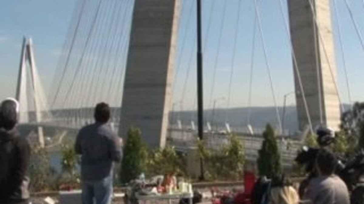 Yavuz Sultan Selim Köprüsü'nde drone'lar uçtu