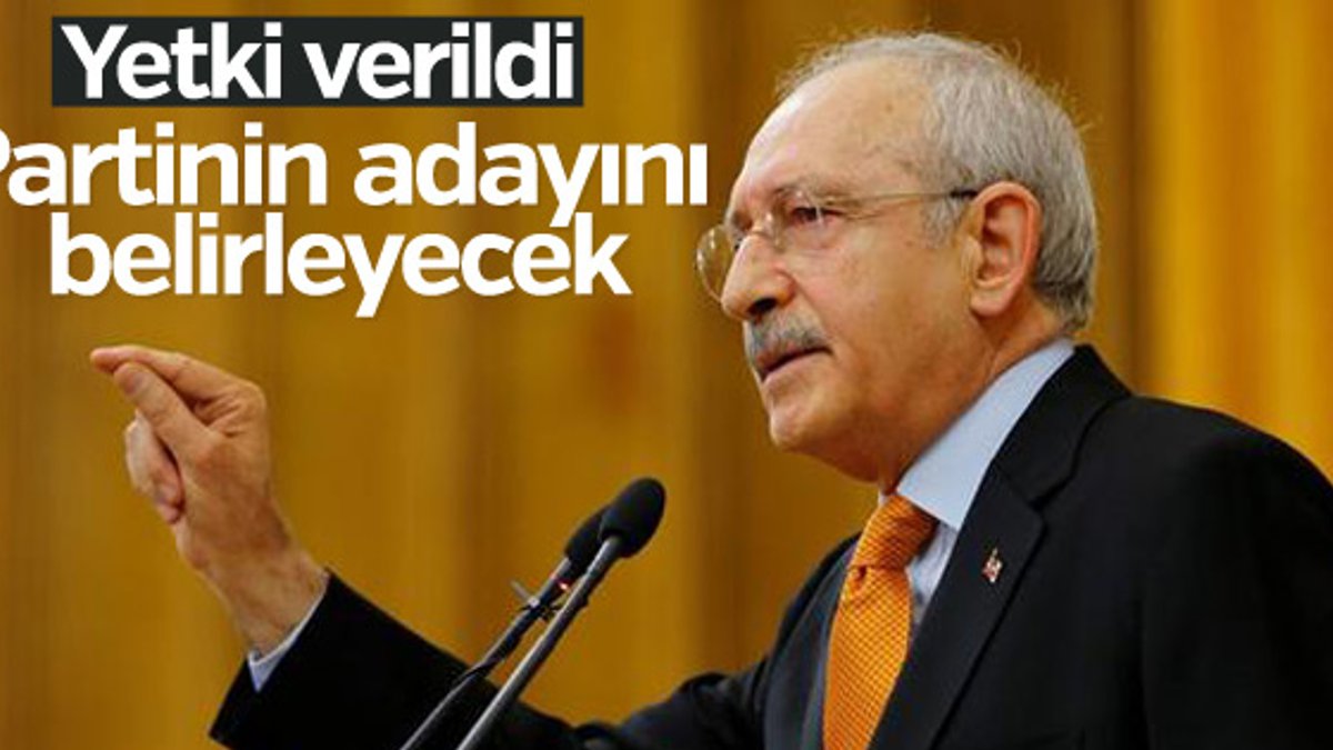 CHP Parti Meclisi'nden Kılıçdaroğlu'na aday yetkisi