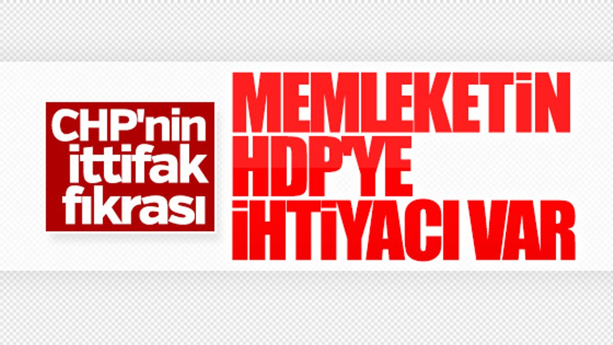 CHP'li Aykut Erdoğdu, HDP ile ittifak istedi