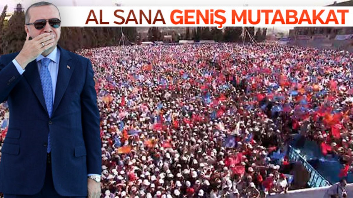 İzmir'de Cumhurbaşkanı Erdoğan'a sevgi seli