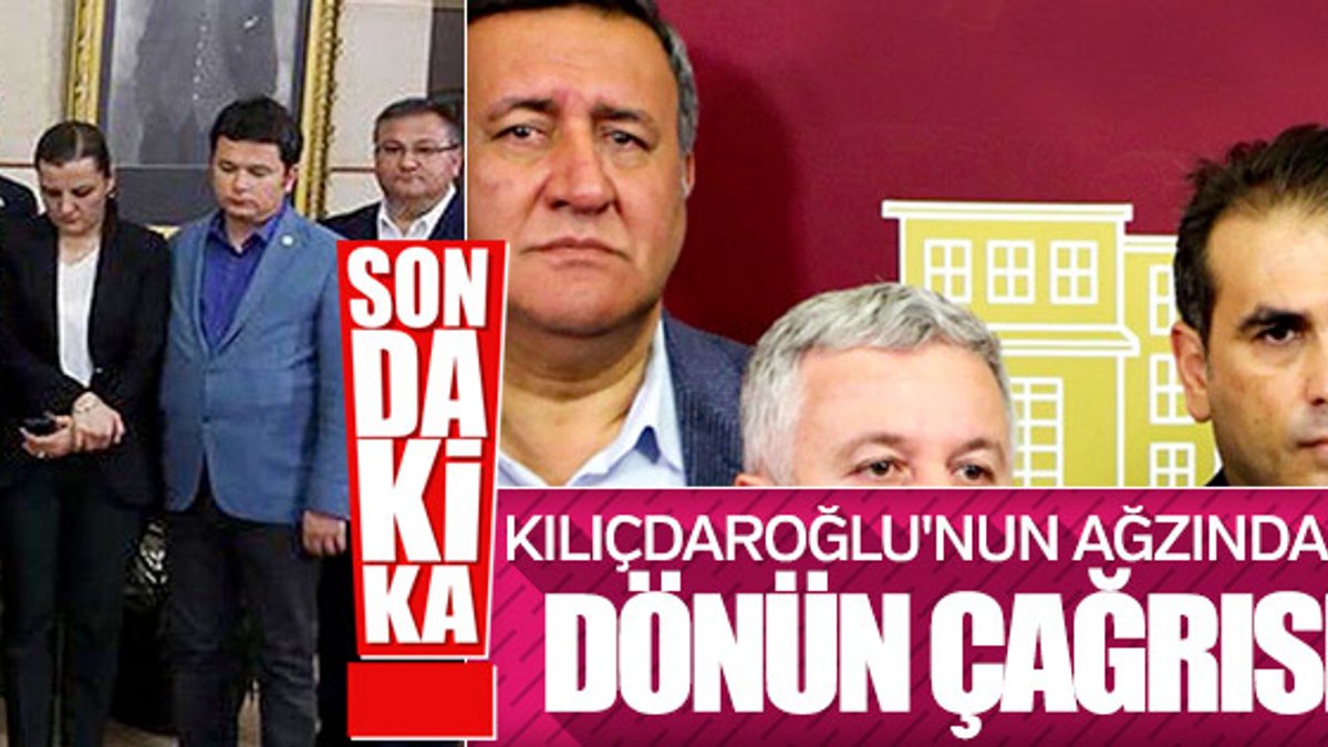 Kılıçdaroğlu 15 milletvekiline dönüş yolunu açtı
