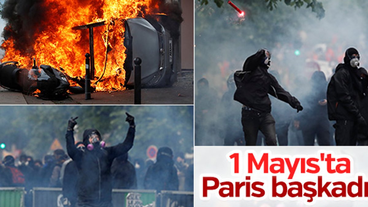 Fransa'da olaylı 1 Mayıs