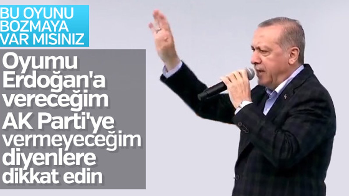 Cumhurbaşkanı Erdoğan: Birileri fitne kaynatıyor