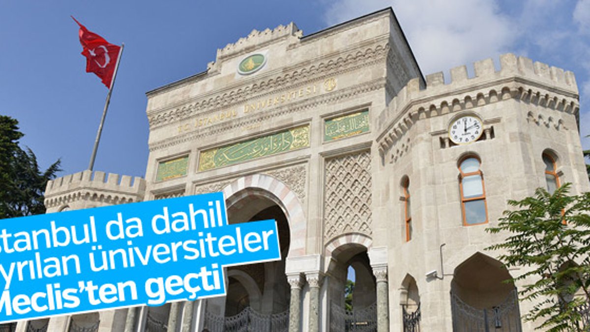 'İstanbul Üniversitesi Cerrahpaşa'nın adı TBMM'den geçti