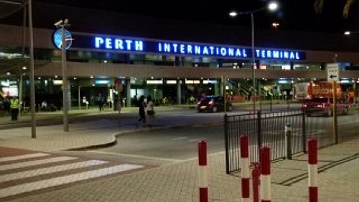 Avustralya'nın Perth Havalimanı'nda 