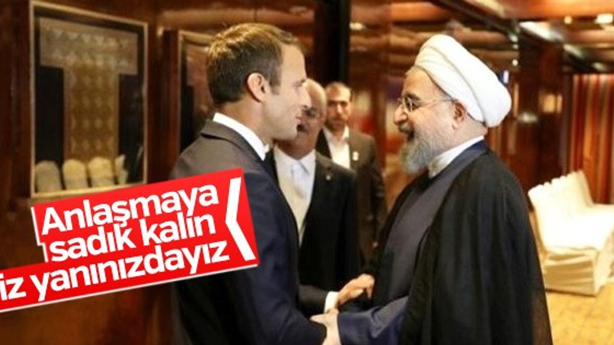 Macron, Ruhani ile görüştü