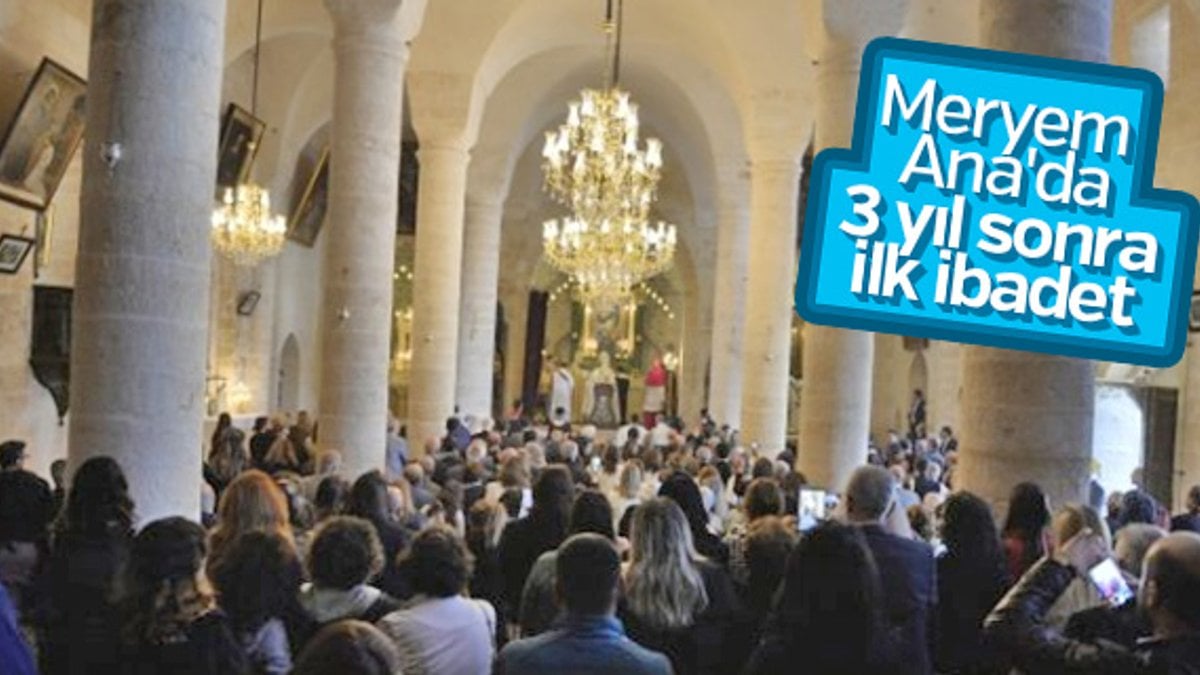 Tarihi Meryem Ana Kilisesi ibadete açıldı